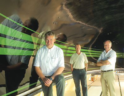The founders of X-Yachts: Niels Jeppesen, Lars Jeppesen and Birger Hansen
