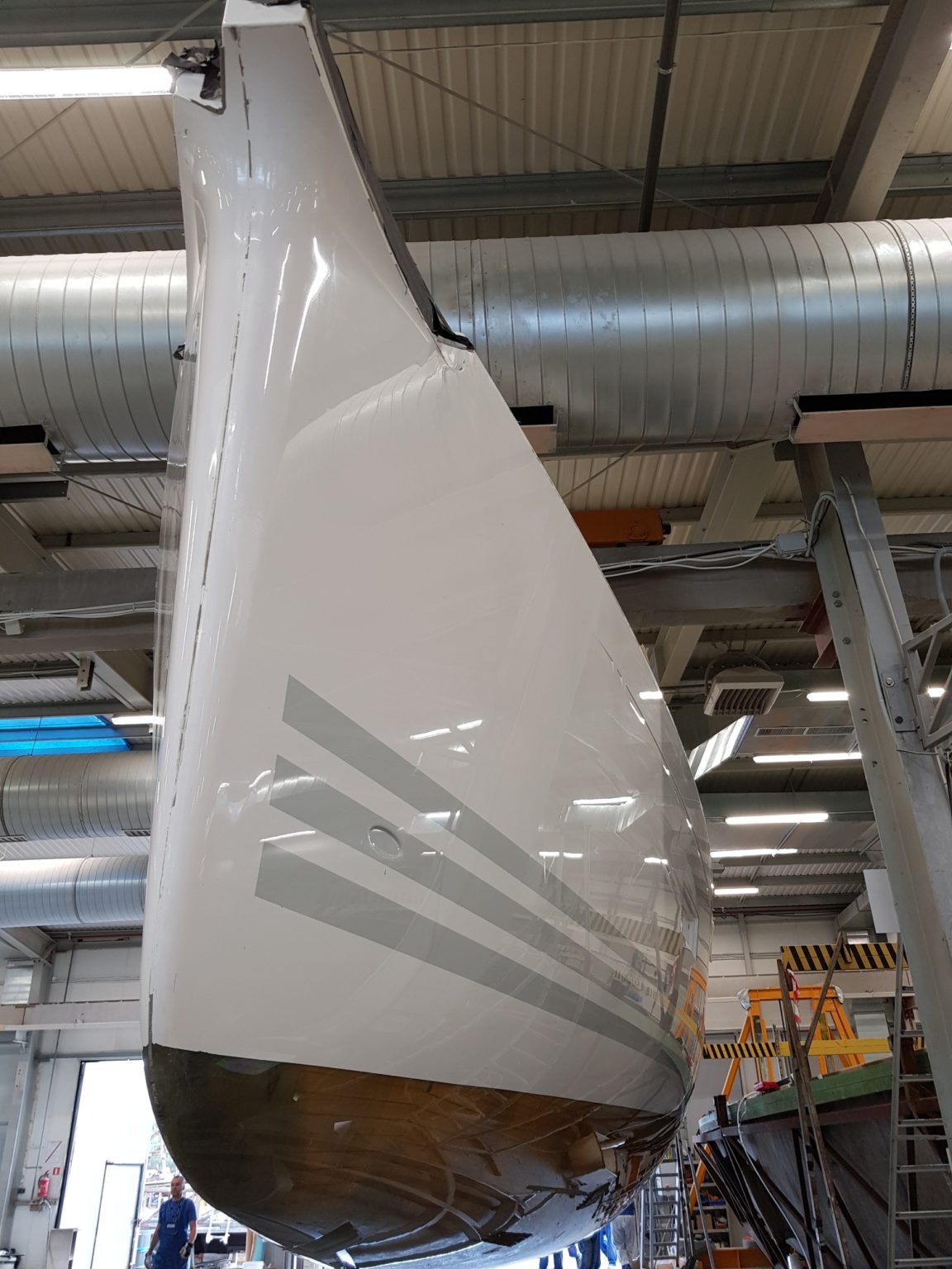 The X5⁶ – hull number 1 demoulded