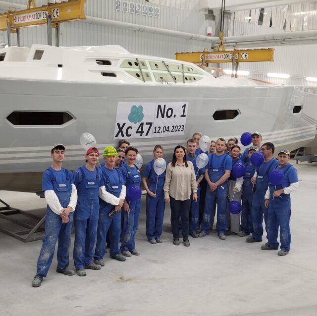 Our production team in Poland finished the first Xc 47 hull