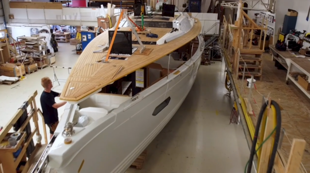 Deck and hull preparation on Xc 47 #1